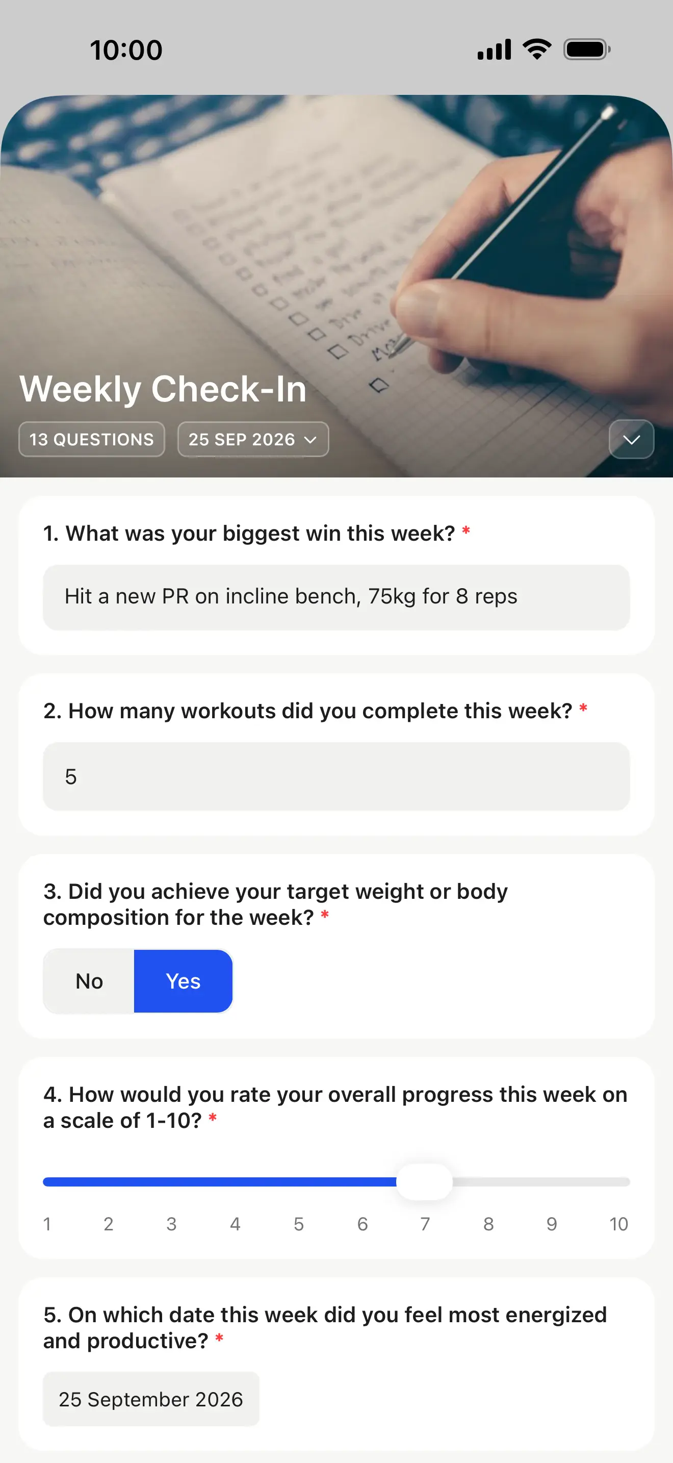 Check-ins