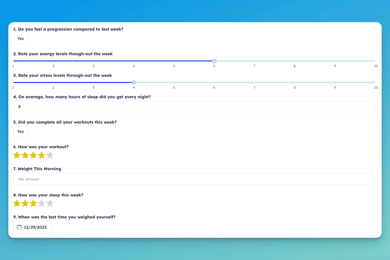 hubfit check-in system
