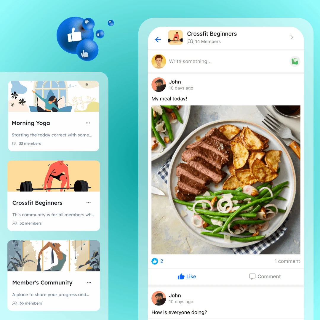 Build a community and boost client engagement and interaction