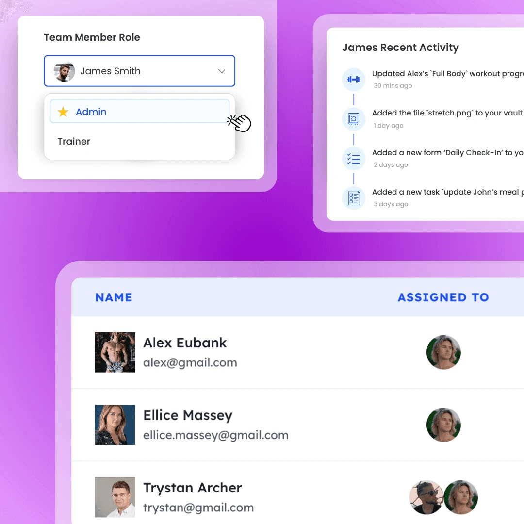 Invite trainers to HubFit to help manage your clients